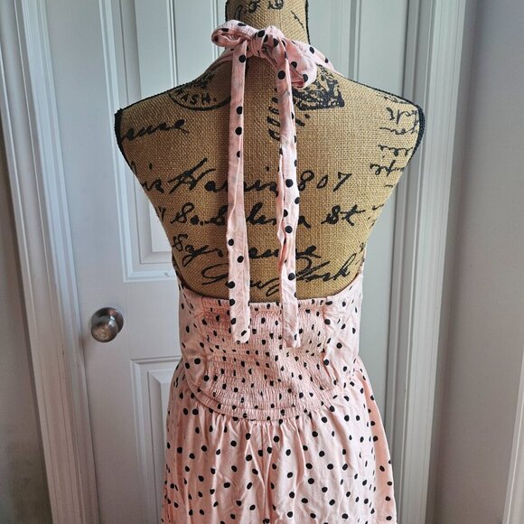 Beautiful Polka Dot Halter Midi Dress Size M Maurices NWOT - Picture 6 of 8
